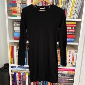 Fashion Nova Ribbed Dress in Black